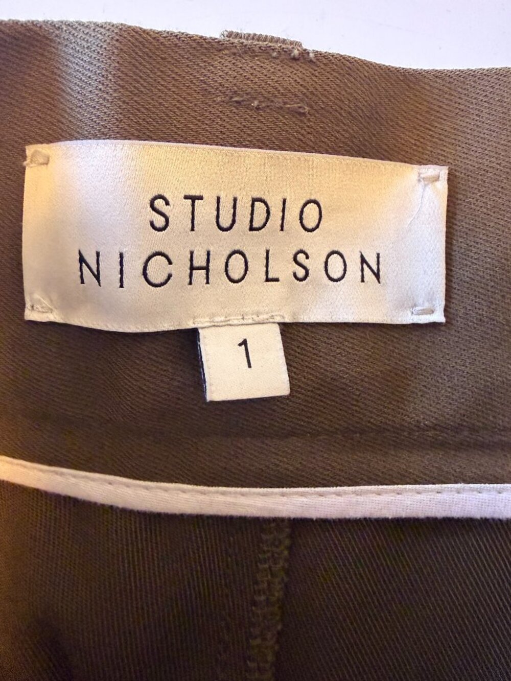 Studio Nicholson Seymour Pant, Moss sz. 1 (US 6) - Picture 6 of 7